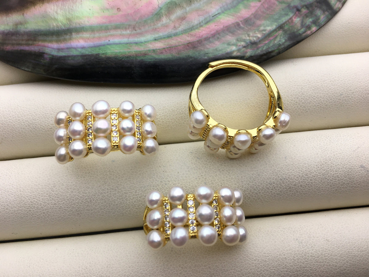 1pc AAA tiny pearl ring,inexpensive engagement rings,fashion rings,fake diamond rings real pearls,inexpensive ring,R1-088-5