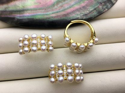 1pc AAA tiny pearl ring,inexpensive engagement rings,fashion rings,fake diamond rings real pearls,inexpensive ring,R1-088-5
