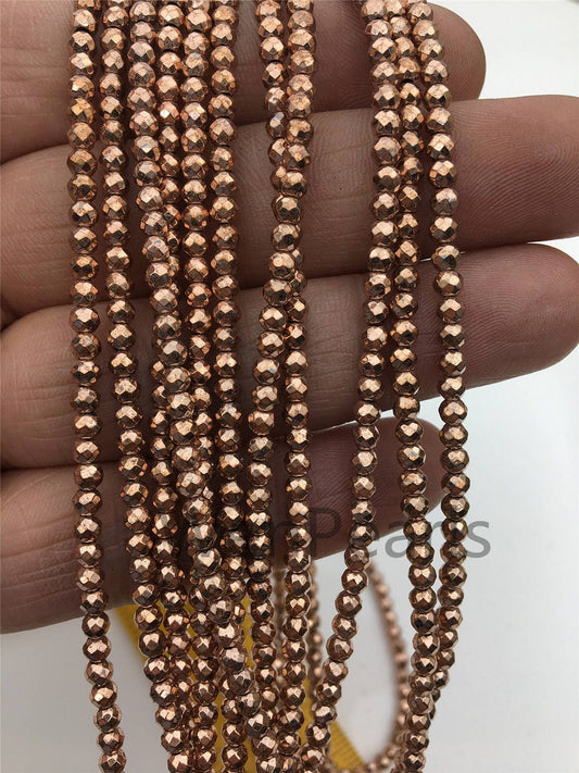 Hematite Brown,3mm Round Beads,AAA, 130pcs,15.5 inches,G50-R3-010