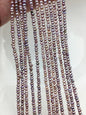 AA 3-3.5mm purple tiny button potato freshwater pearls,Rondelle pearl Beads,loose strands,SM3-2A-5