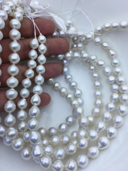 AA+ 9-11mm white teardrop freshwater pearls,Christmas,Valentine's Day gift,for pearl necklace,Love,Happiness,LR10-T12