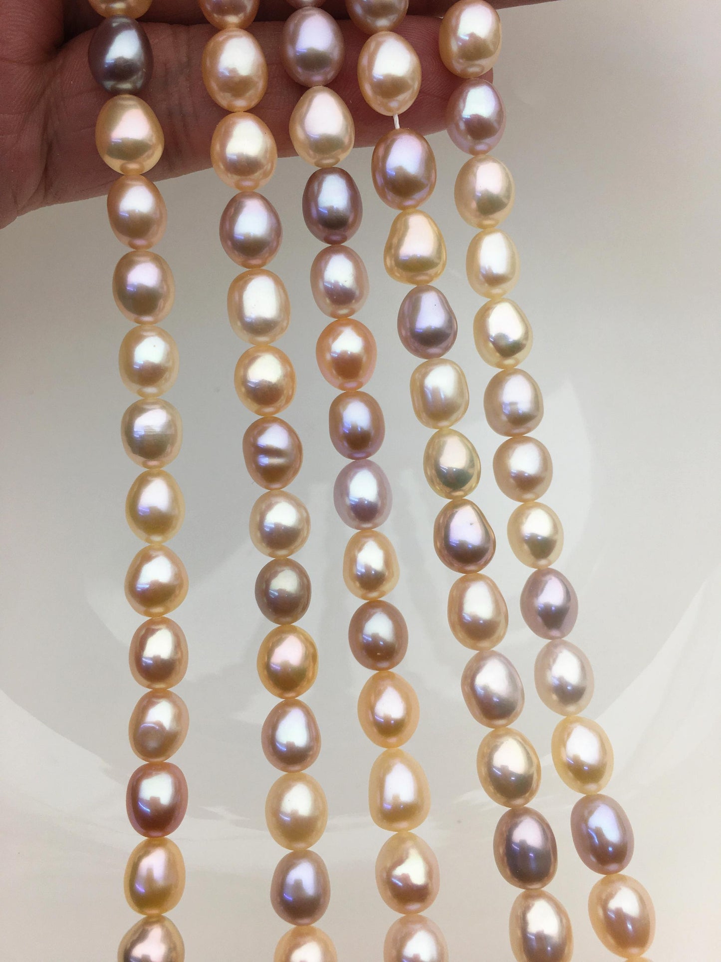 AAA+ 7.4-8.2mm misc color nugget freshwater pearls,green cultured freshwater baroque pearl bead string,LM8-3A-3