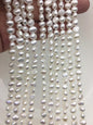 AAA 6-6.5mm white nugget freshwater pearls,3A baroque pearl,irregular nugget freshwater pearl strand,LM6-3A-3