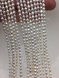 AAA 4-4.5mm Tiny white nugget freshwater pearls,irregular nugget freshwater pearl strand,LM4-3A-8