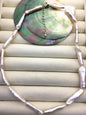 17''+2'' AA+ 4-8mm white toothpick biwa freshwater Pearl necklace,genuine freshwater Pearl necklace,NPN1-024-3