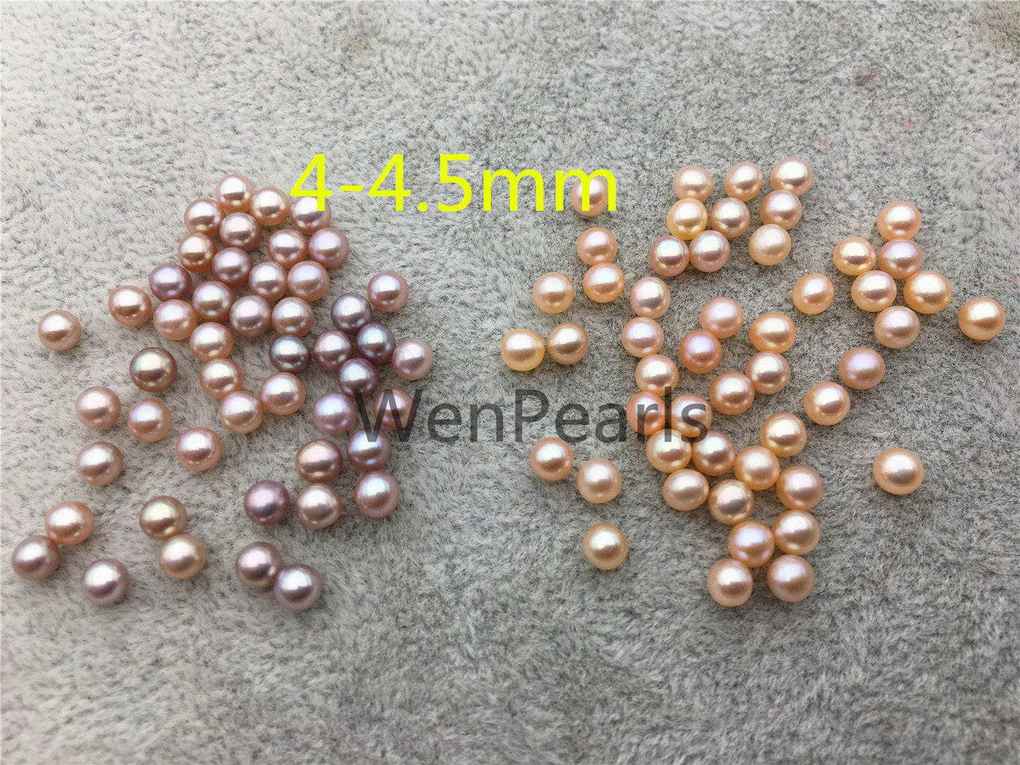5pcs AAA 4-4.5mm pink/purple seed pearl bead,small freshwater round loose pearl wholesale,tiny pearl supply,half hole,no hole,RP4-3A-5