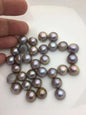32pcs AAA 12-13mm Gray Purple Baroque Mabe Natural Rainbow Freshwater Pearls,no hole,MB-T6