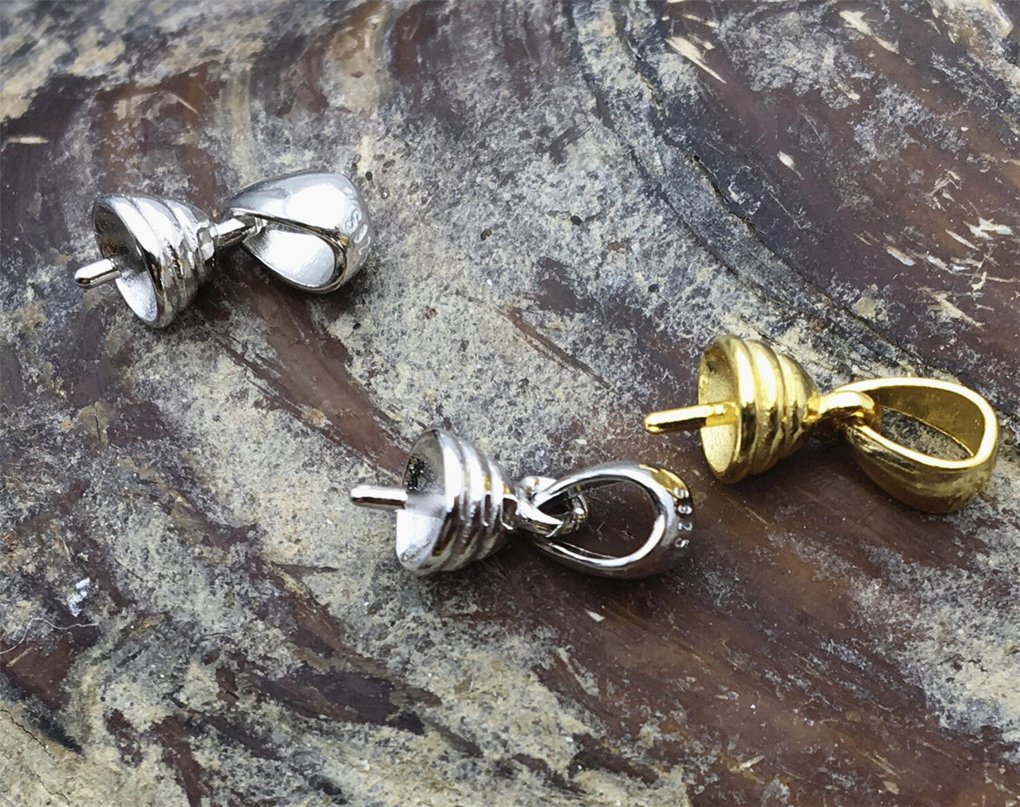 4.7mm Cup Size S925 sterling silver pendant hook, for pendant,for DIY,wholesale,ASL-P-007