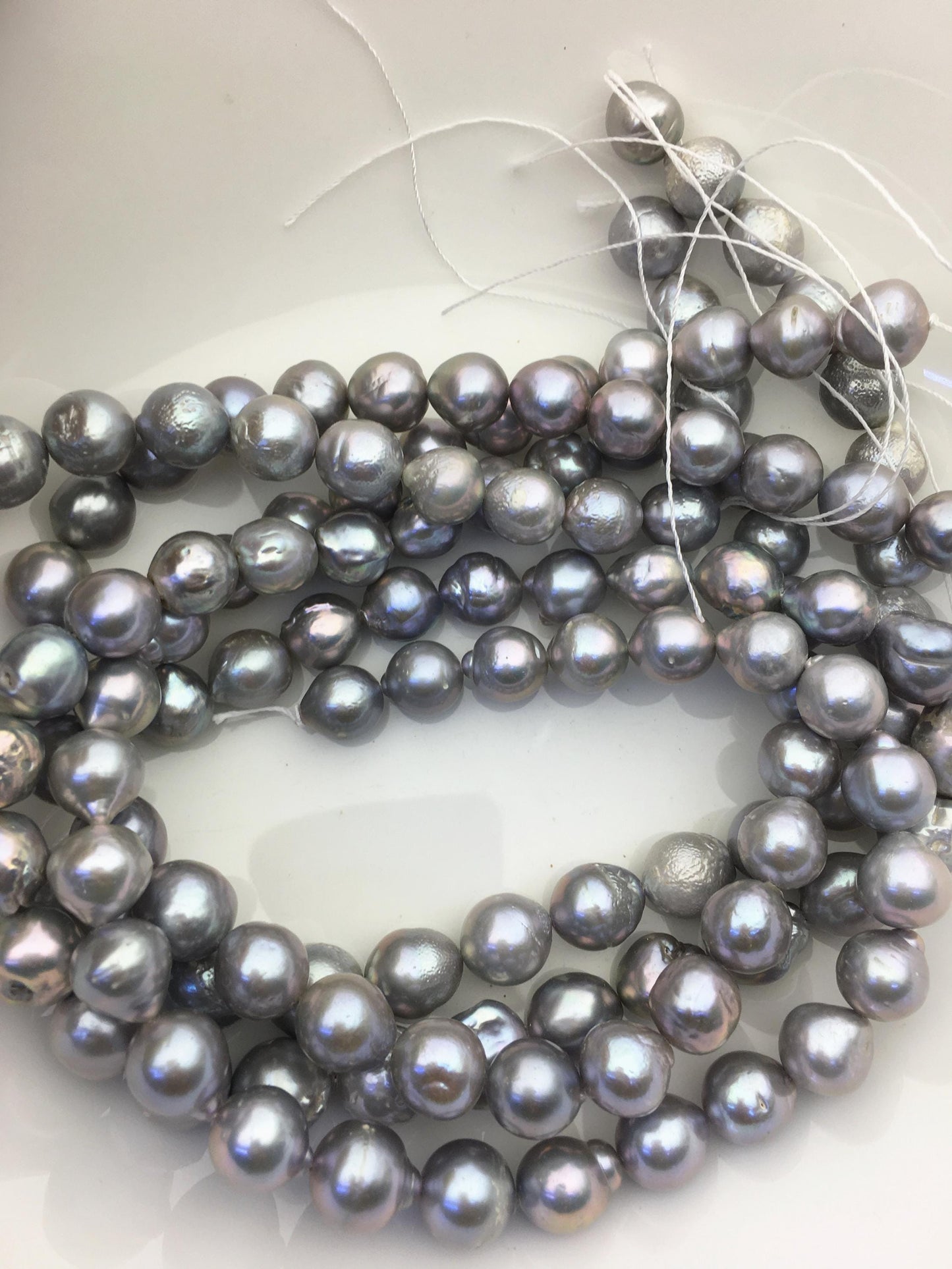 AA 11-13mm big gray baroque drop Edison Freshwater Pearl,ED12-2A-5-78