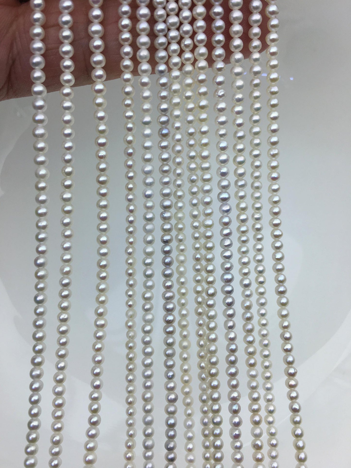 AA+ 2.5-3mm white near round seed freshwater pearls,Valentine's Day gift,for pearl necklace,loose freshwater pearl,RP2-T2