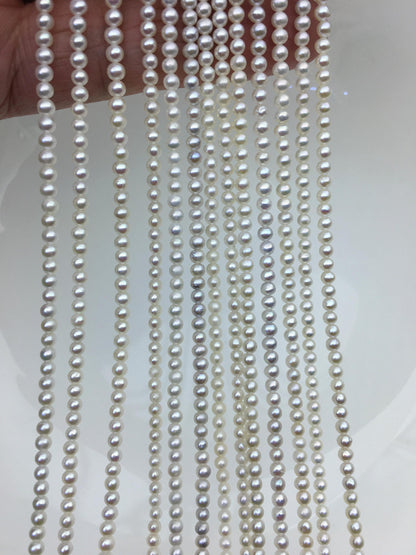 AA+ 2.5-3mm white near round seed freshwater pearls,Valentine's Day gift,for pearl necklace,loose freshwater pearl,RP2-T2