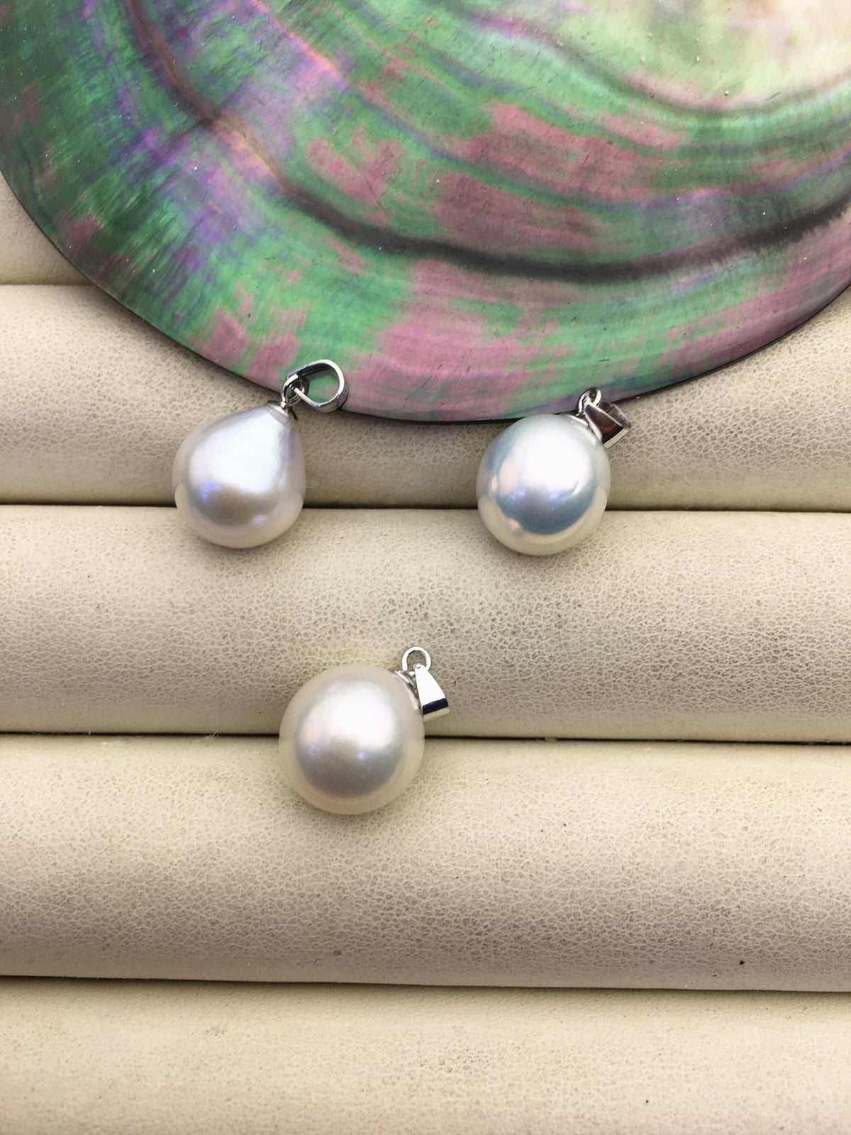 1pc AAA 11-12mm White drop rice edison freshwater Pearl pendant,NC1-T3