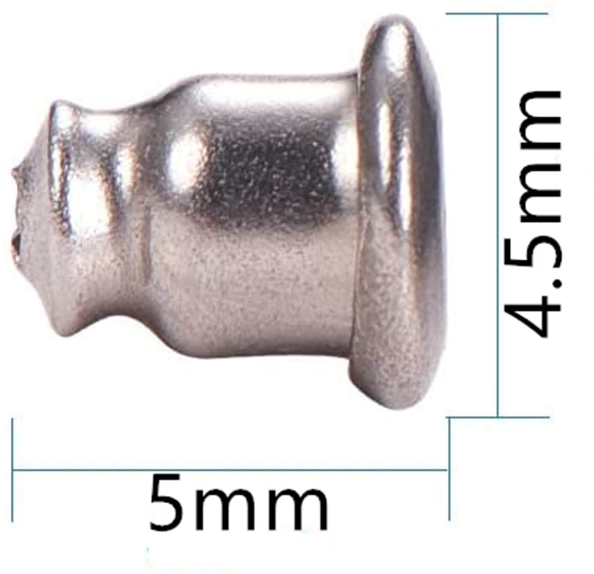 5 pairs 5x4.5x3mm Bullet Clutch Findings Posts, Safety Backs Posts Flat Pad Blank Earring Pin Studs for DIY Jewellery Making,ASL-ER-014