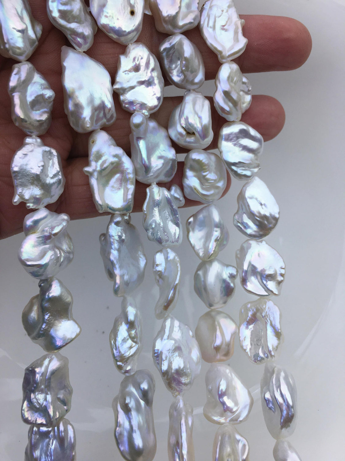 AA+ 14-17mm white keshi Freshwater Pearl,DIY Loose Freshwater Pearl,wholesale price,china wholesale pearl,ZS-200-89