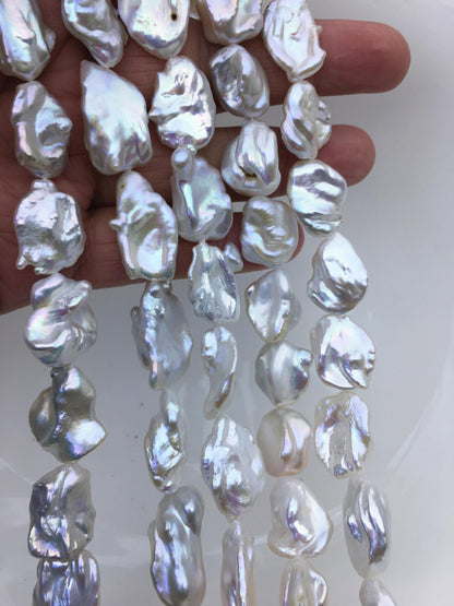AA+ 14-17mm white keshi Freshwater Pearl,DIY Loose Freshwater Pearl,wholesale price,china wholesale pearl,ZS-200-89