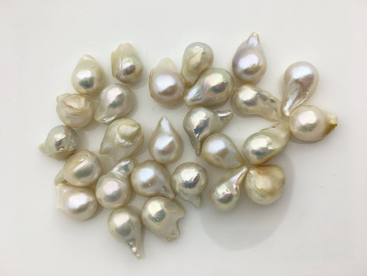 5pcs AA 10-11.5mm White Flame ball Pearl,Baroque pearl Pendant,Baroque Cultured Freshwater Pearl,no hole,FL12-2A-2