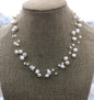 AAA pearl floating necklace,illusion pearl necklace ,Multiple strand,Bridesmaid necklace,floating pearl choker,pearl charm necklace,NPN3-005