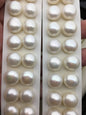1 pair AAA 12.7-13.2mm white button round loose pearls pairs,wedding earring stud pearl material,BTN13-T2