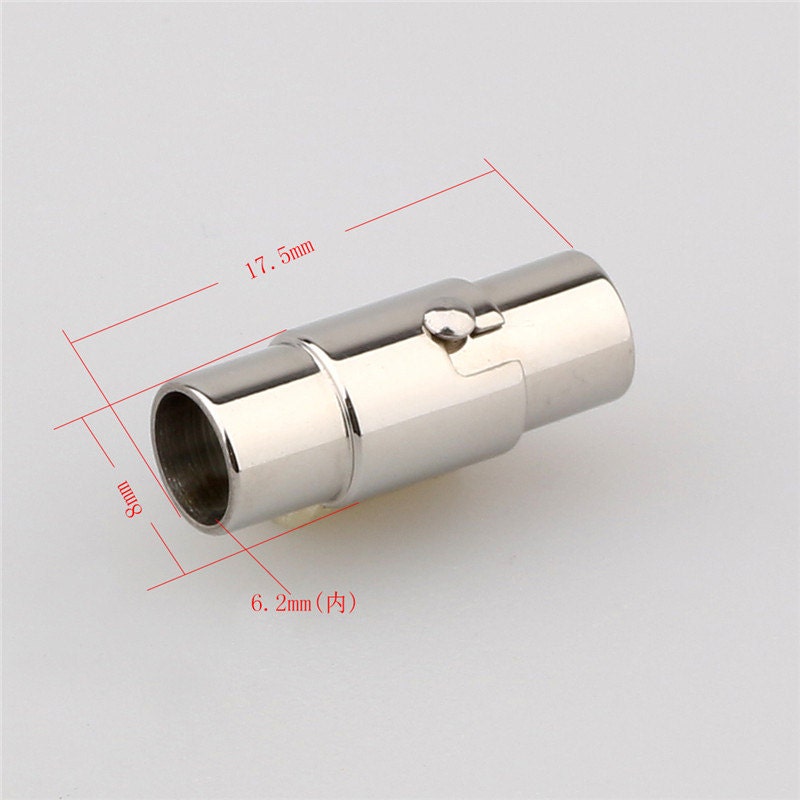 3pcs 2/3/4/6/8mm hole size stainless steel magent clasp,round leather cord bracelet necklace clasp,necklace clasp,bracelet clasp,AAL-006
