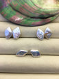 2 pairs AAA 9-10x15-17mm White Diamond Shape Freshwater Pearl White loose Beads Piar,wholesale,ZS-103-37-55