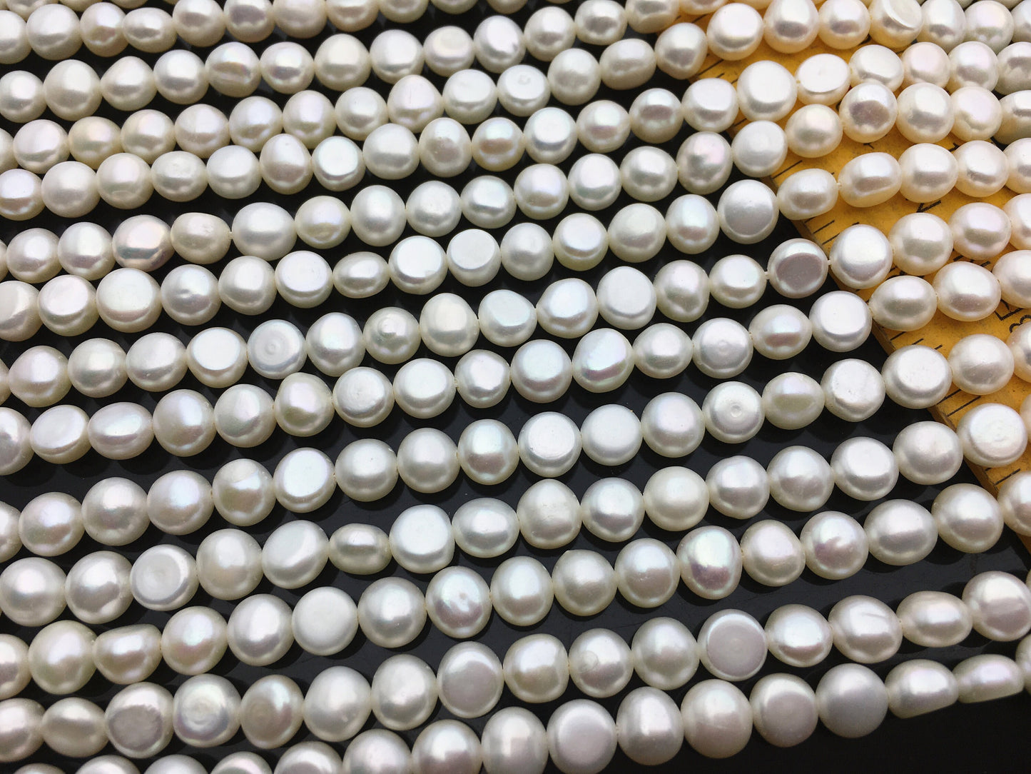 AAA 6mm white nugget freshwater pearls,3A baroque pearl,irregular nugget freshwater pearl strand,LM6-3A-8