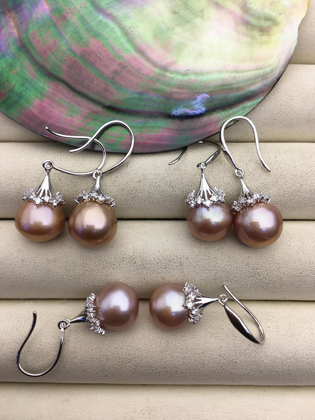 AAA 11-12mm natural purple drop edison pearl dangle earrings,S925 Sterling Sliver earrings,wedding pearl earrings,SE3-T9-72