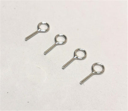 30pcs circle sterling silver 3.5mm Hole Cup Pearl Screw Eye Pin Bail Peg Pendants for Half Drilled Beads Jewelry Making,ASL-P-010