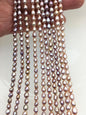 AAA- 4-4.5mm Tiny purple nugget freshwater pearls,irregular nugget freshwater pearl strand,LM4-3A-3