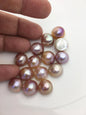 14pcs AAA 4-15mm Baroque Freshwater Mabe Natural purple Rainbow Freshwater Pearls,no hole,MB-T78