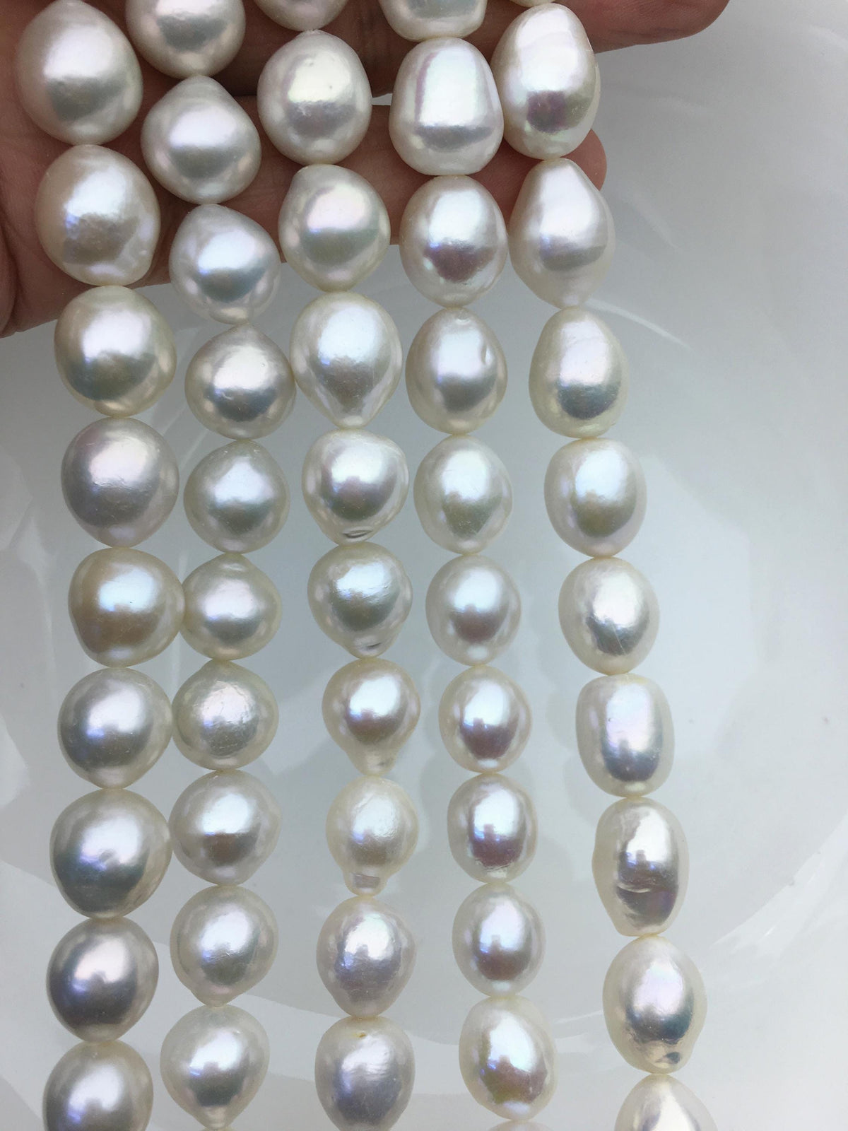AAA- 12-14mm white big drop Edison Freshwater Pearl,ED12-2A-5-12