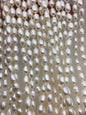 High Luster!32inches AA+ 7mm white rice oval pearl Necklace,Wedding Necklace, Love, Mothers Day,Happiness,wholesale,NPN1-T32