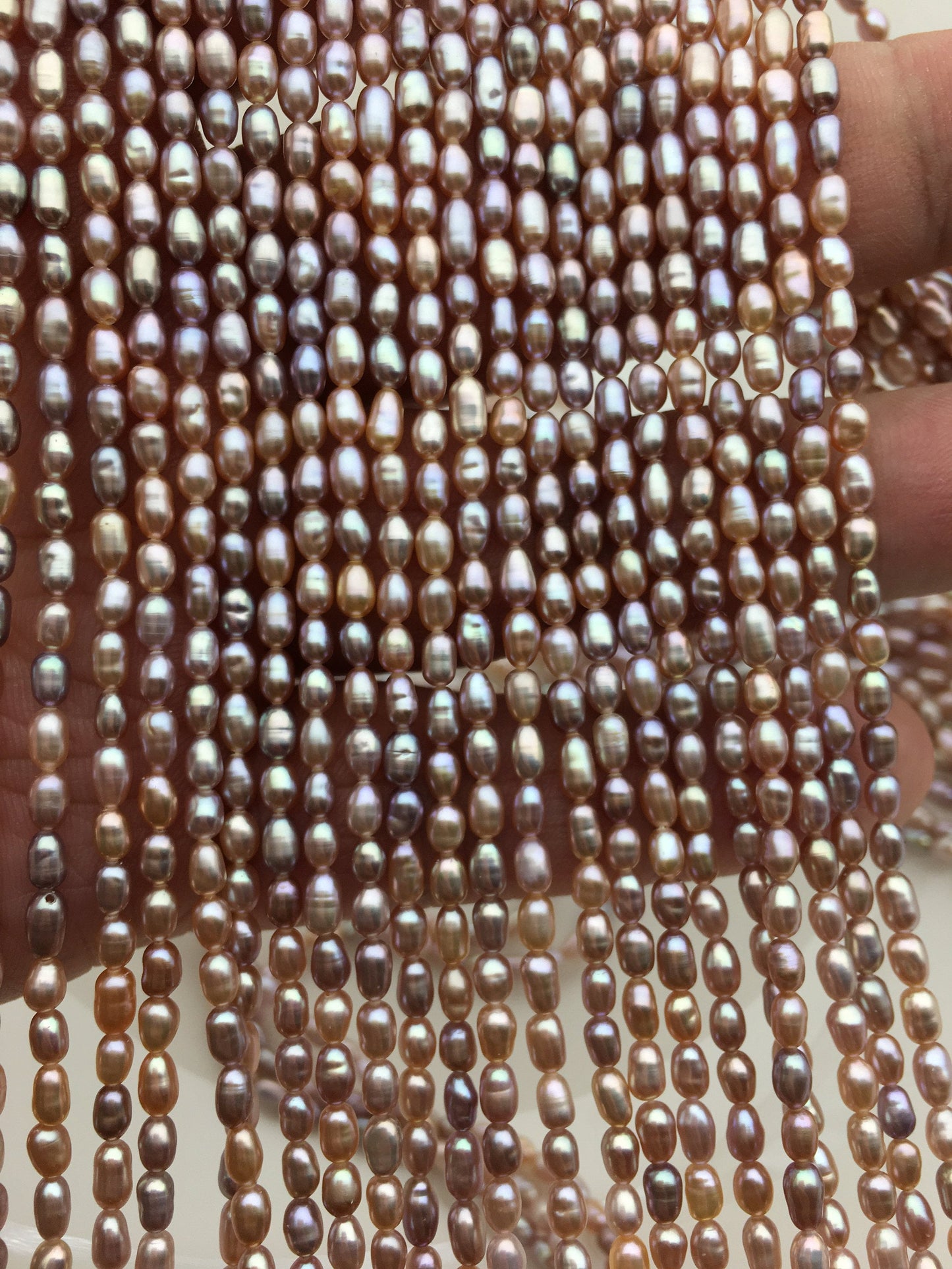 AAA 2.8-3mm*3.5-5mm pink purple oval rice pearls,oval loose pearl beads,diy pearl,genuine pearl,Cultured pearl,diy pearl beads,LR2-3A-22