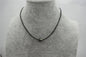 10-12mm Tahitian pearls hand rolled and knotted leather necklace, men or women choker, Black Leather Pearl necklace,Le11-025
