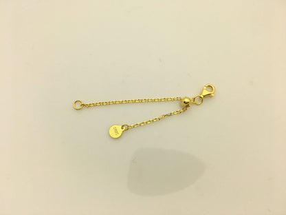 2pcs 2.5 inches 925 sterling silver gold color chain clasp, ASL-CL-010