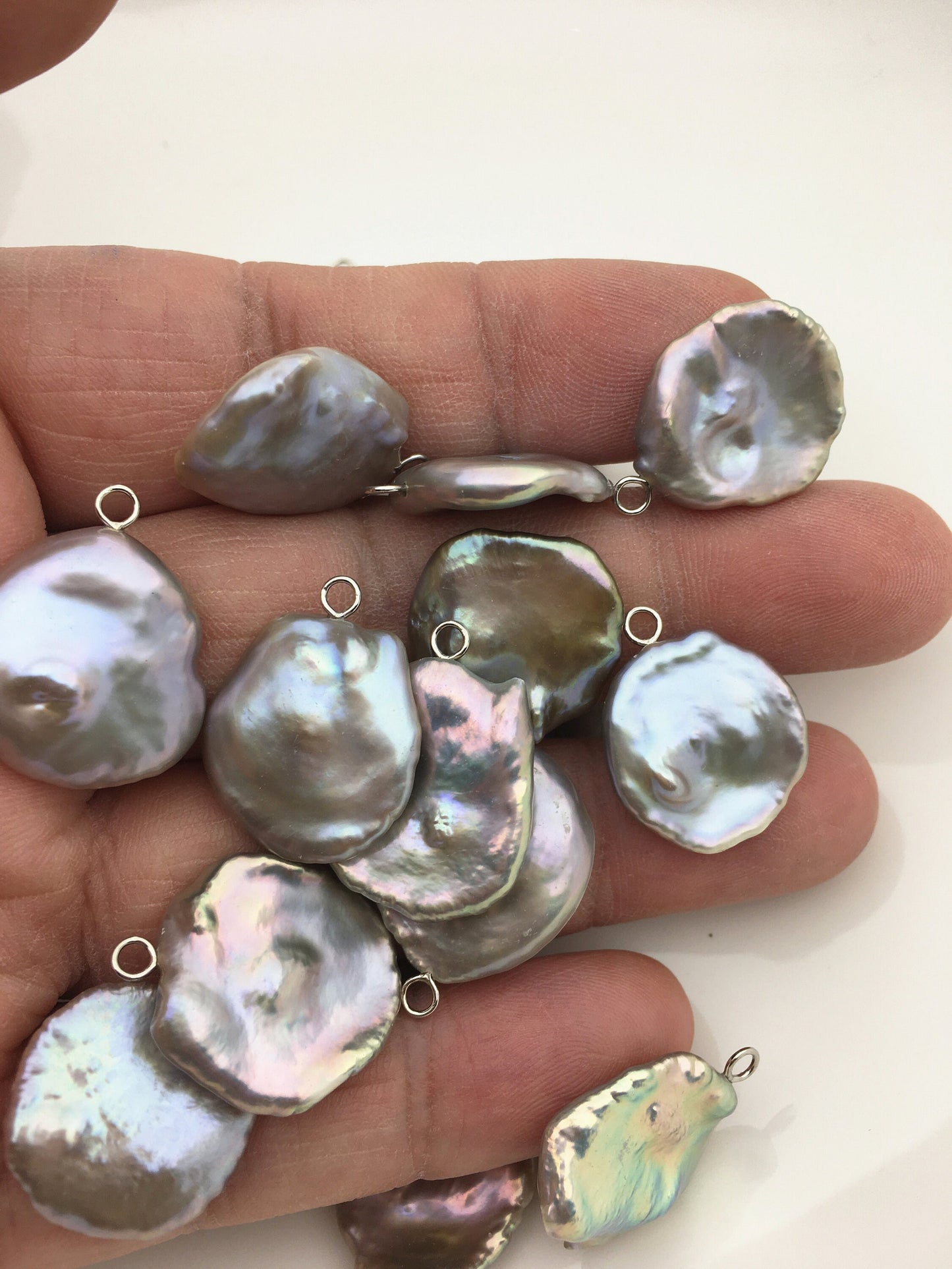 1pc 17-19mm Gray Keshi Baroque pearl pendant,NC1-T51
