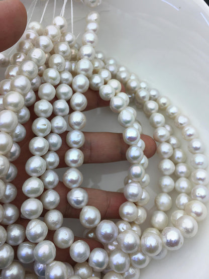 AA 10-12mm white baroque drop Edison Freshwater Pearl,ED12-2A-5-21
