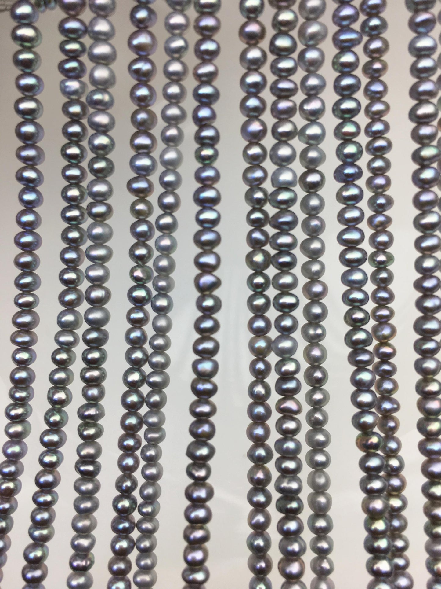 AAA 3-3.5mm gray potato freshwater pearls,CR3-T1