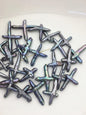 10pcs AAA/AA+ 20-30mm Freshwater Pearl Loose Pearl Bead Black Blue Cross Pearl Loose Bead,oblique hole,ZS-100-9
