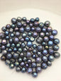 89pcs AA 8-12mm deep blue Potato loose pearl,through hole,CR9-T4
