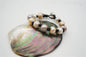 11-14mm very big thick button round Pearls leather bracelet,misc color pearl,Select leather color,Handmade Cuff,Le8-006