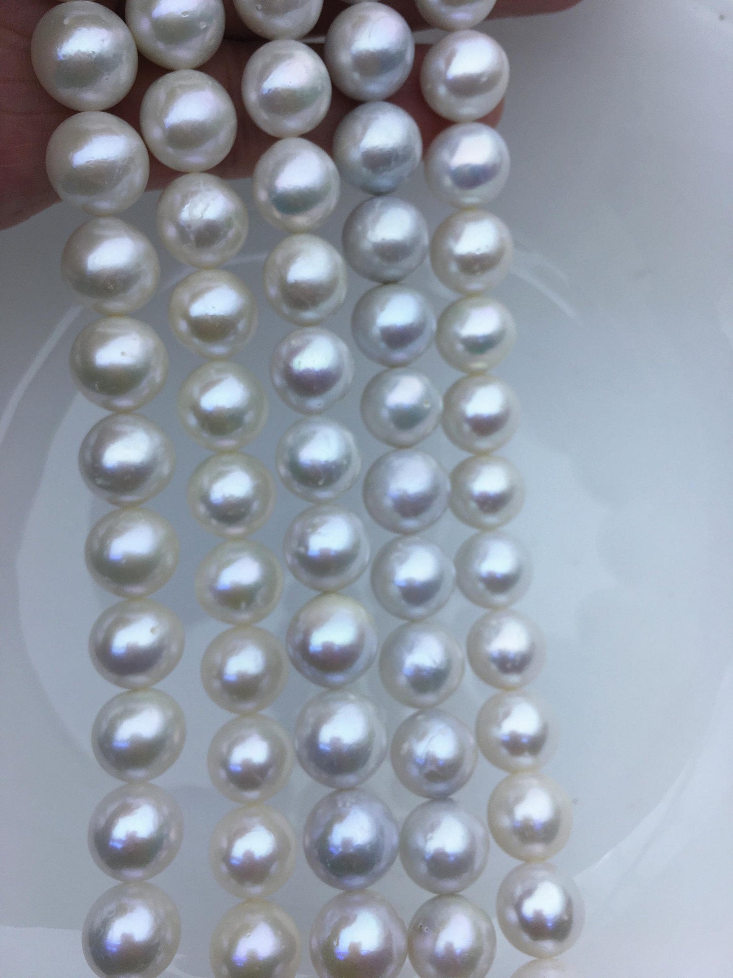 AA 11-13mm white big round Edison Freshwater Pearl,ED12-2A-5-62