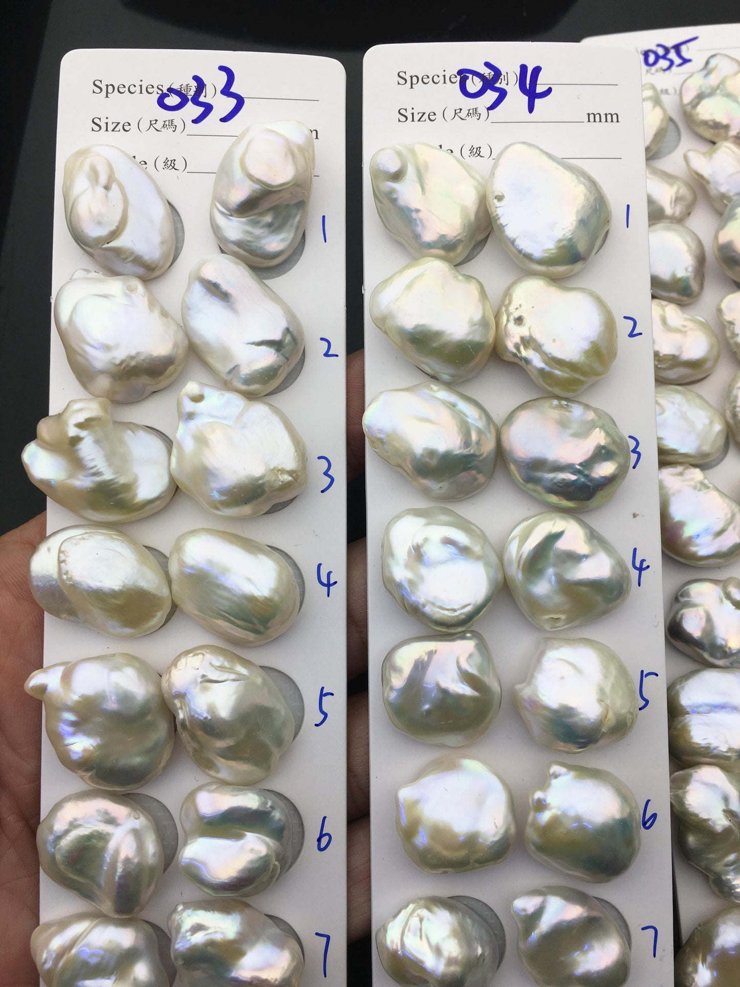 1 pair AAA 14-18x19-23mm White Baroque Pearl Pairs,Baroque Cultured Freshwater Pearl,no hole,FL15-3A-9-9