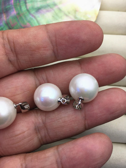 1pc AA+ 14-15mm big white round freshwater pearl pendant,- NC1-T9