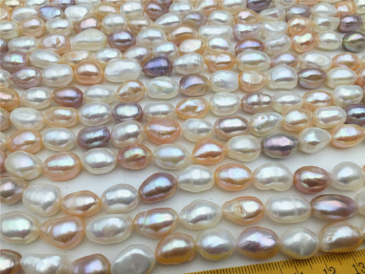 AA+ 10-11x11-14mm VERY LONG Misc color nugget freshwater pearls,full strand,bride pearl,mothers day gift,LM10-2A-9