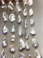 15.5'' AA 14-18mm white flame ball pearl,FL15-2A-5-27