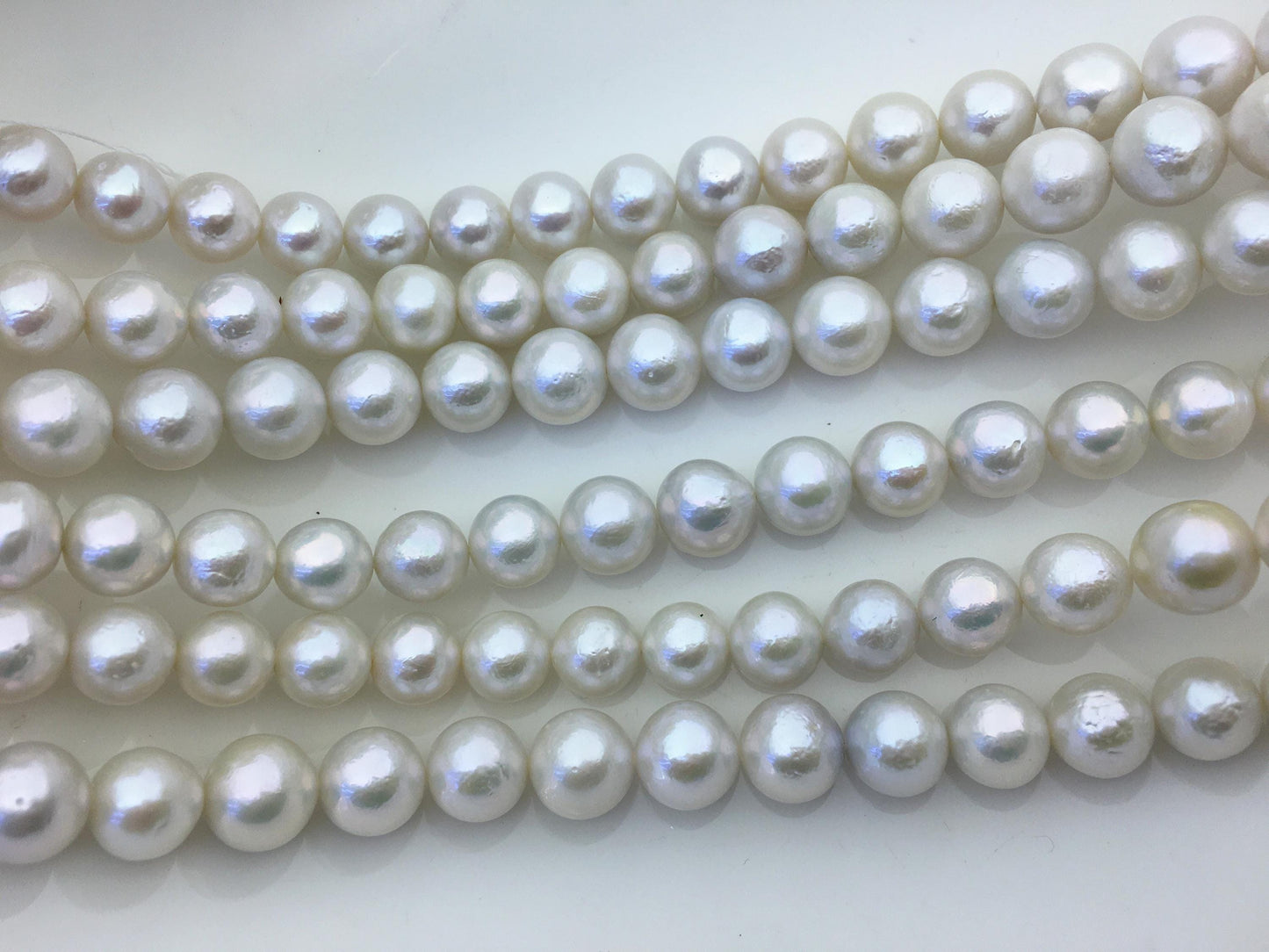 AA+ 10-12mm white round Edison Freshwater Pearl,ED10-2A-2-8