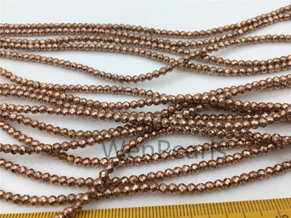Hematite Brown,3mm Round Beads,AAA, 130pcs,15.5 inches,G50-R3-010