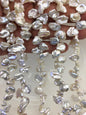 AAA 9-11mm White Keshi Freshwater Pearls,keshi pearl strands,ZS-129-7