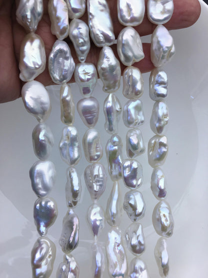 AA+ 11-13mm white keshi thick long Freshwater Pearl,DIY Loose Freshwater Pearl,wholesale price,china wholesale pearl,ZS-200-73