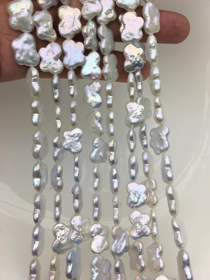 AAA 9-11mm White Butterfly Pearl,Freshwater pearl Butterfly, for your design,Cultured Pearls Maggie Designs,ZS-119-16